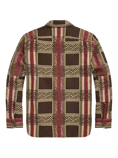 Rrl Checked Padded Shirt Jacket In Multi