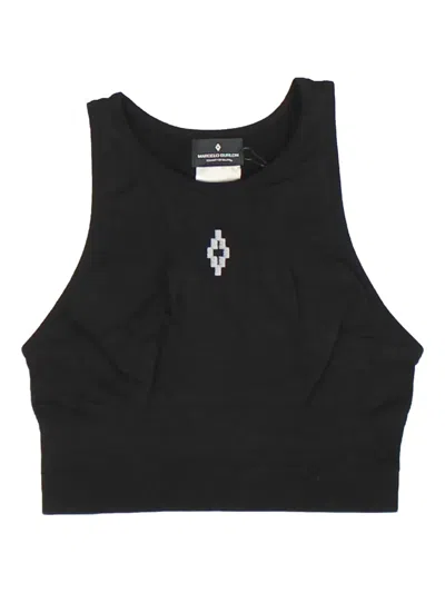 Marcelo Burlon County Of Milan Seamless High-neck Top In Black