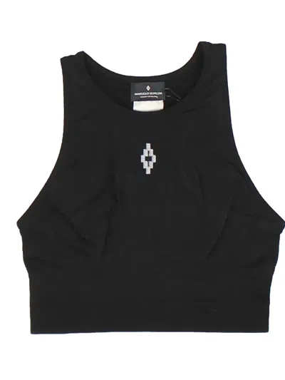 Marcelo Burlon County Of Milan Seamless High-neck Top In Black