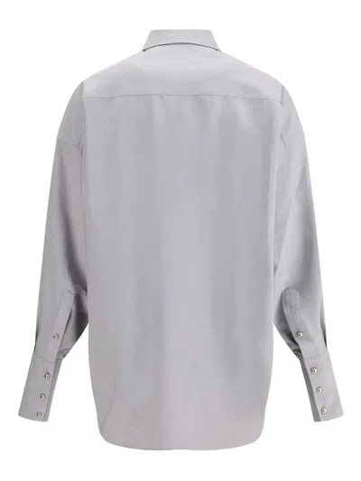 Darkpark Gray Polyester Shirt In Gray