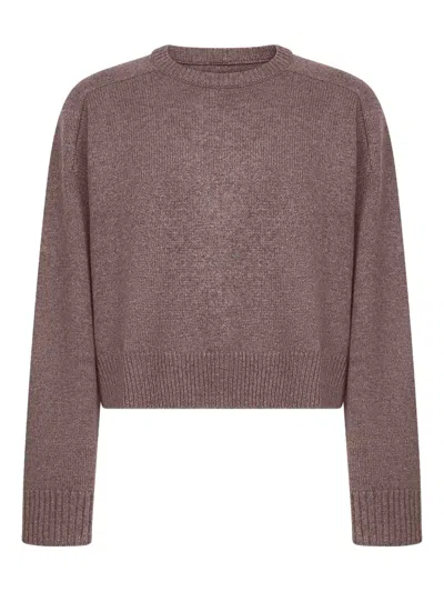 Loulou De Saison Bruzzi Lds Taupe Melange Sweater In Brown