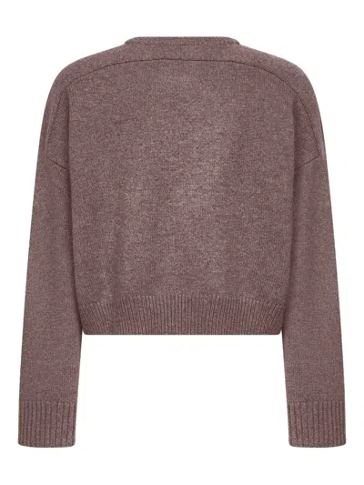 Loulou De Saison Bruzzi Lds Taupe Melange Sweater In Brown