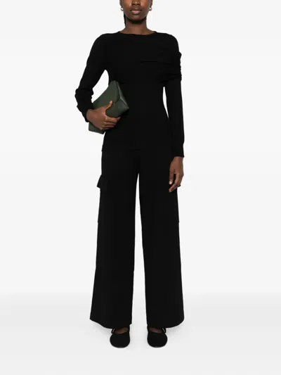 P.a.r.o.s.h Draped Sweater In Black