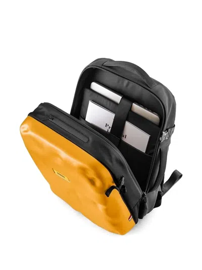Crash Baggage Deformed-panel Backpack In Yellow
