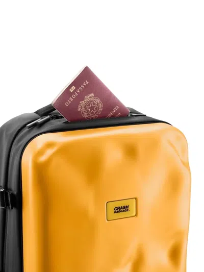 Crash Baggage Deformed-panel Backpack In Yellow