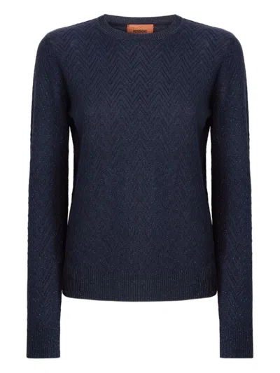 人字纹图案毛衣