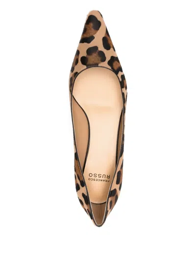 Francesco Russo Francesco Caruso Pointed Toe Pumps In Neutral