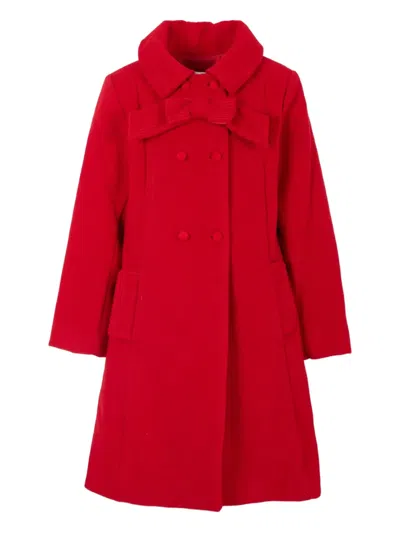 蝴蝶结细节褶饰外套