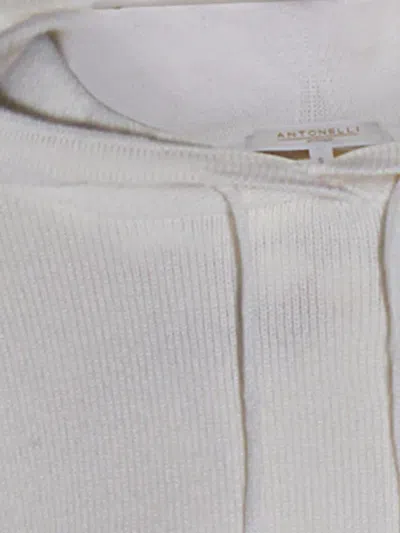 Antonelli White Manlio Wool Sweatshirt In White