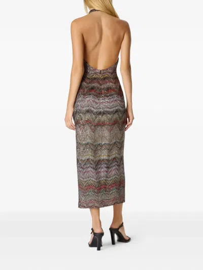 Missoni Midikleid Mit Neckholder In Multi