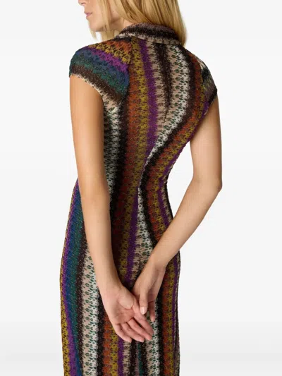 Missoni Langes Kleid Mit Knoten Und Ausschnitt In Multi