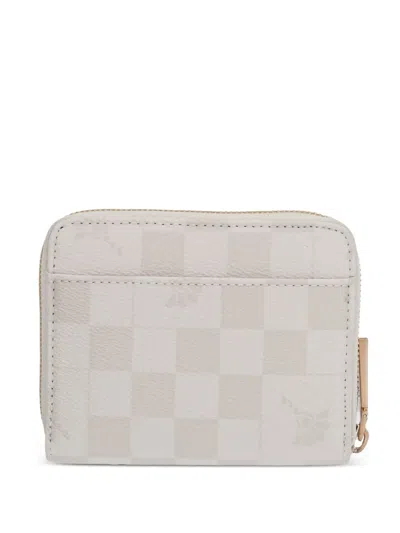 Joop Cortina Piazza Nisa Check-pattern Zip-around Wallet In White