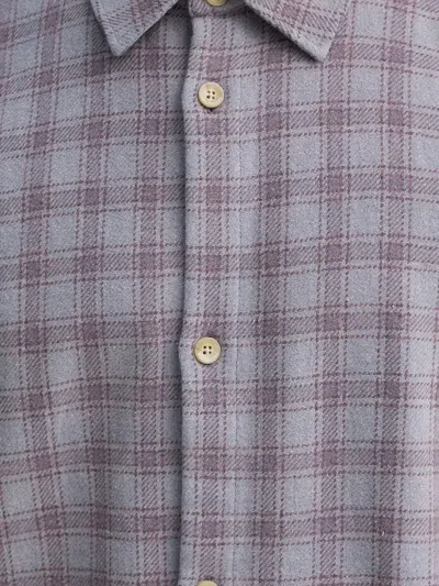 Won Hundred Checked Button-down Shirt In Gray