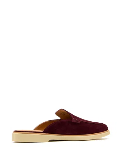 绒面皮平底穆勒鞋