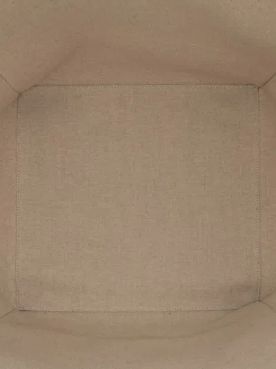 Pre-owned Celine 2021 Large Canvas Vertical Square Cabas Tote Bag In Brown