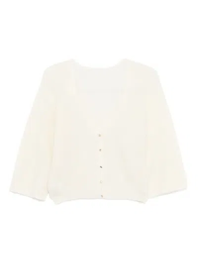 Ba&sh Isaac Button-front Cardigan In Neutral