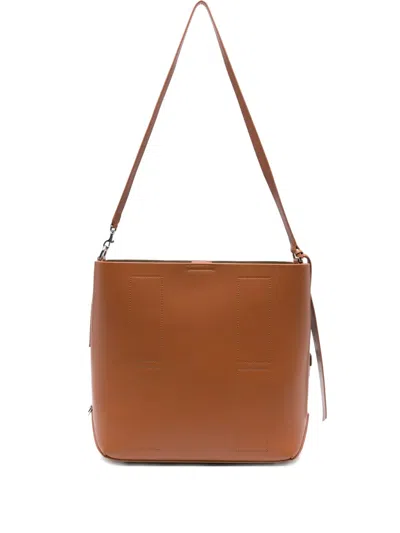 Hogan Hobo Hocket Media Tote Bag In Brown
