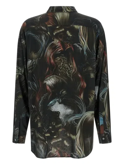 Magliano 'artistic Print Long Sleeves Shirt' In Multi