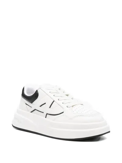Ash Icone Logo-detail Platform Sneakers In White