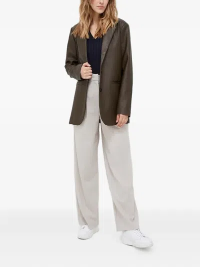 Gant Cable-knit V-neck Sweater In Blue