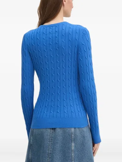 粗绞花针织毛衣