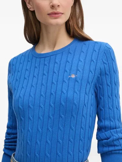 粗绞花针织毛衣