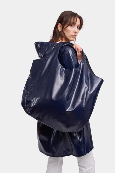 Stutterheim Svea Opal Puffer Bag In Blue