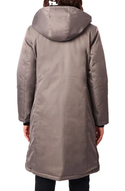 Bernardo Micro Breathable Water Resistant Recycled Polyester Raincoat In Gray