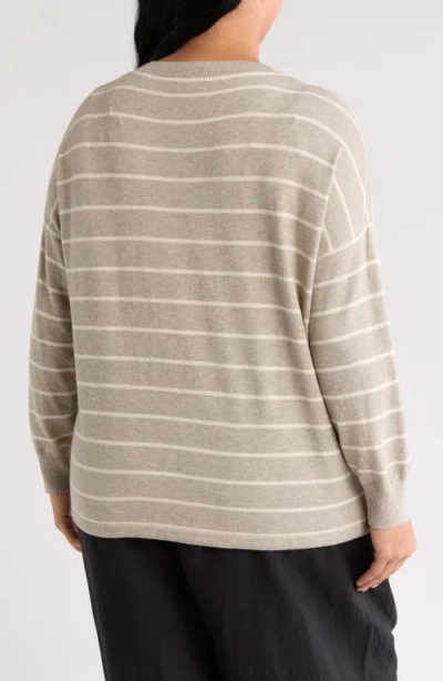 Max Studio Drawstring Sweater In Neutral