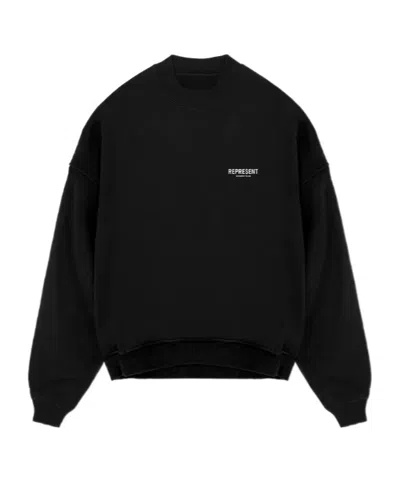 Represent "owners Club Script" Sweatshirt In Black