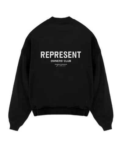 Represent "owners Club Script" Sweatshirt In Black