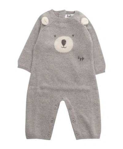 Il Gufo Bear Jumpsuit In Gray