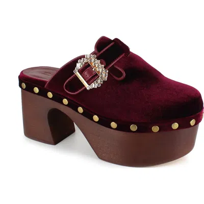 Zigi Macarena Platform Clog In Red