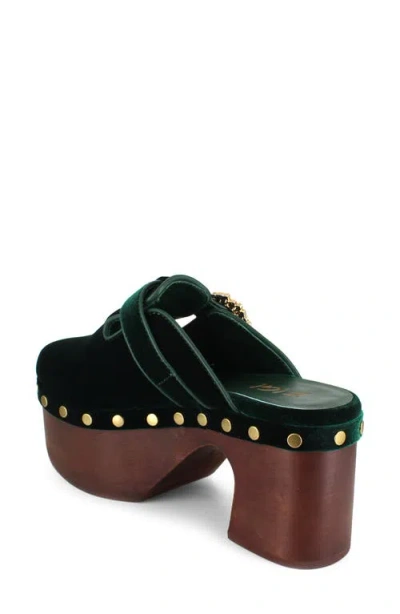 Zigi Macarena Platform Clog In Green