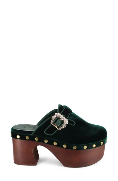 Zigi Macarena Platform Clog In Green