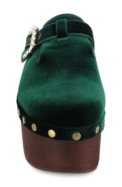 Zigi Macarena Platform Clog In Green