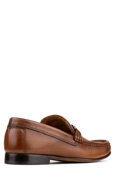 Donald Pliner Danner Tumbled Leather Loafer In Brown