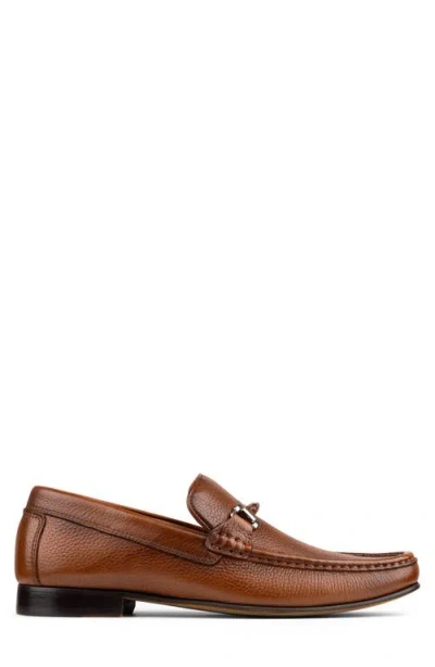 Donald Pliner Danner Tumbled Leather Loafer In Brown