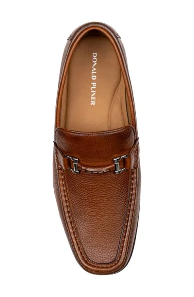Donald Pliner Danner Tumbled Leather Loafer In Brown