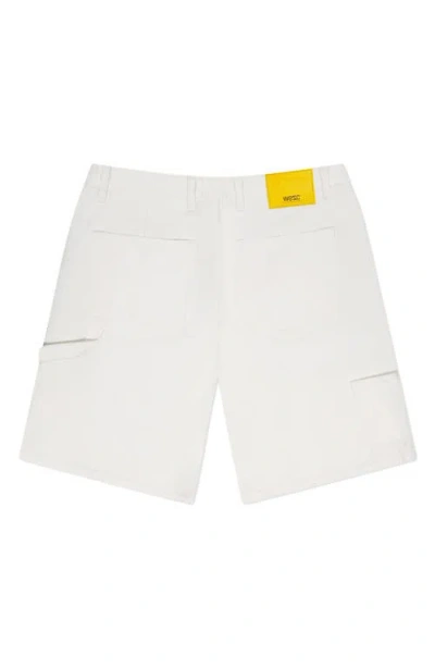 Wesc Canvas Carpenter Shorts In White