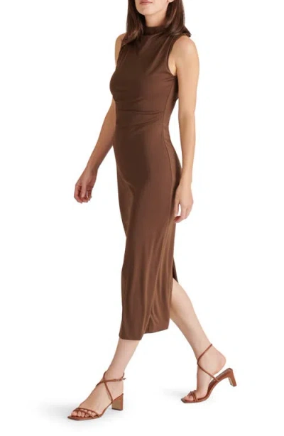 Steve Madden Mo Ruched Dress In Brown