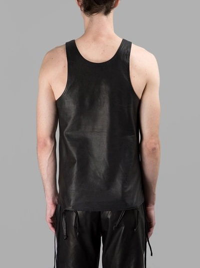 Shop Ktz Black Leather Tank Top