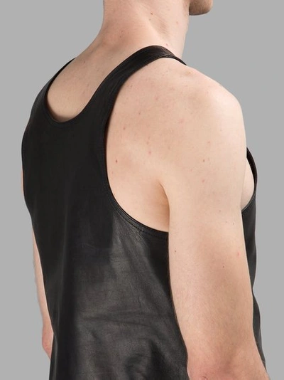 Shop Ktz Black Leather Tank Top