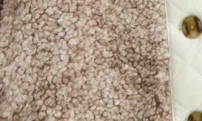 Lucky Brand Faux Shearling Button Front Jacket In Multi