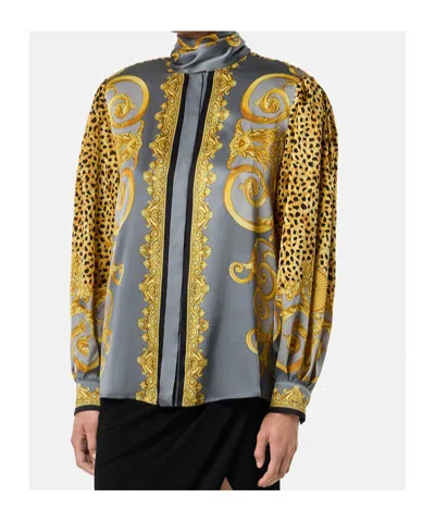 Versace Silk Shirt In Multi