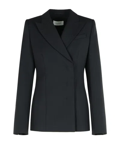 Sportmax Black Stretch Wool Cocco Blazer In Black