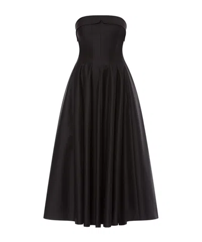 Alberta Ferretti Alberta Ferreti Wool Silk Dress In Black