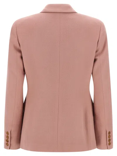 Blazé Milano Double-breasted Round-pockets Blazer In Brown