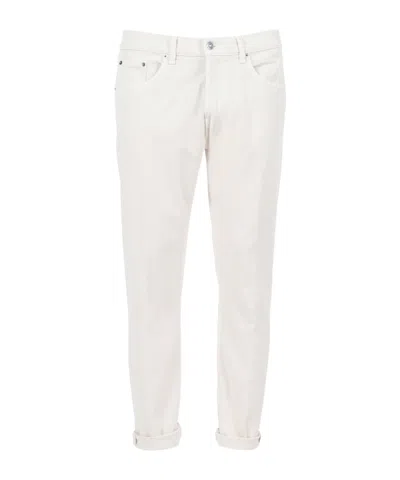 Dondup White Denim Trouser In White