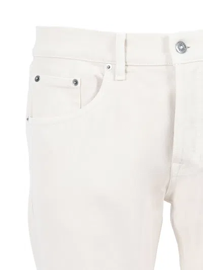 Dondup White Denim Trouser In White